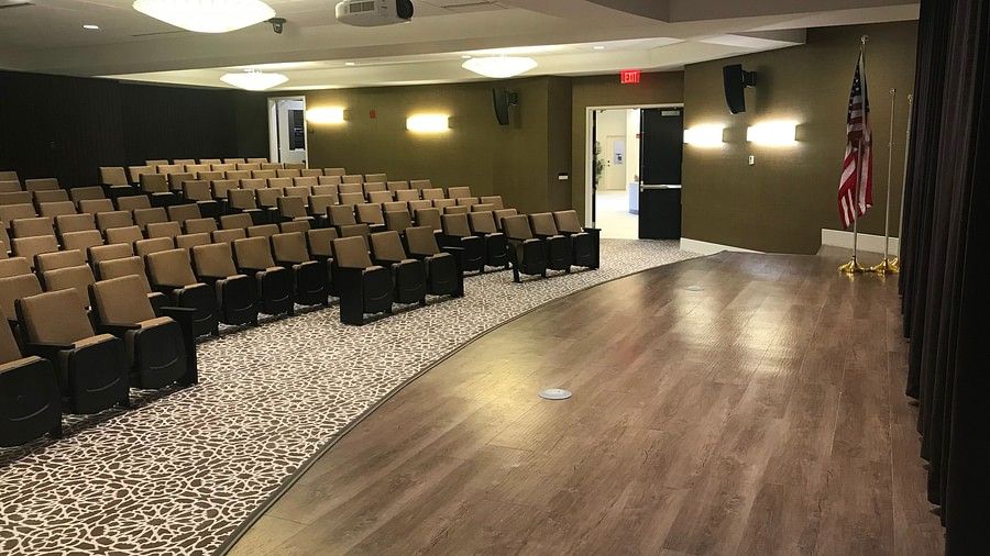 the theater at YO1 Longevity & Health Resorts, Catskills