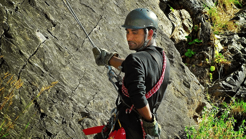 Rock Climbing at Aloha On the Ganges Rishikesh Resort and Hotel Rishikesh
