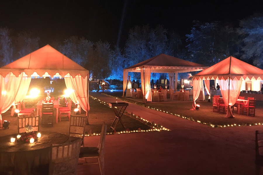 Night Set up Outdoor - Front Lawns