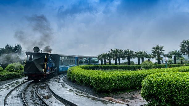 Darjeeling toy train stock image