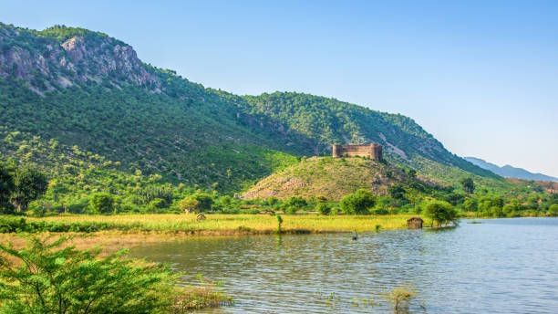 Ajabgarh Fort & lake - Surya Bagh - Luxury Resorts in Sariska-1