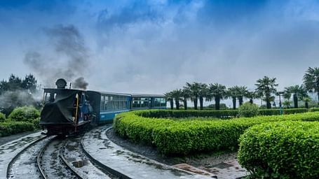 Darjeeling toy train stock image