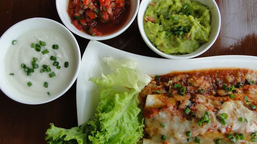 Chicken enchiladas Mexican