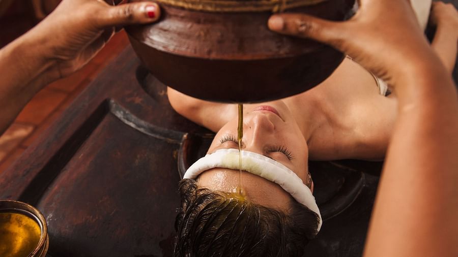 an image of ayurveda treatment at a spa resort in Lonavala - Rhythm Lonavala