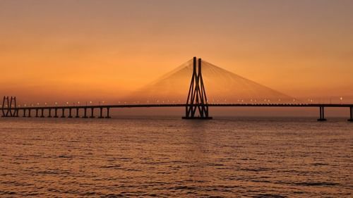 Bandra sea link in the evening