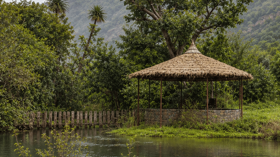 Gazebo and Fishing Point - In House Experiences - Surya Bagh-Ajabgarh