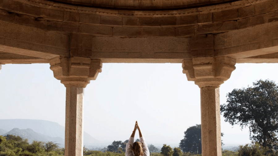 Yoga at Bhangarh - Surya Bagh, Experiences
