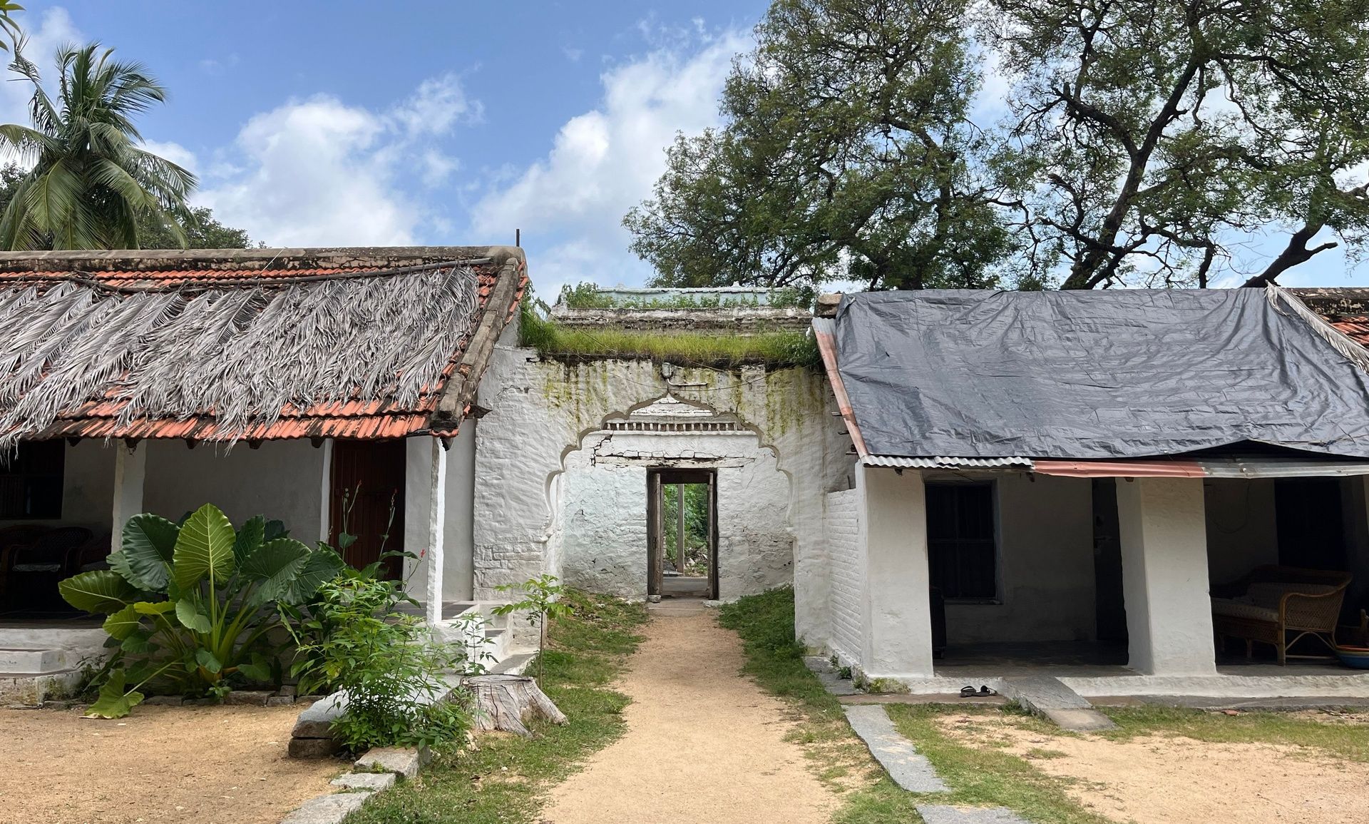 Path to an Anegundi traditional house complex.