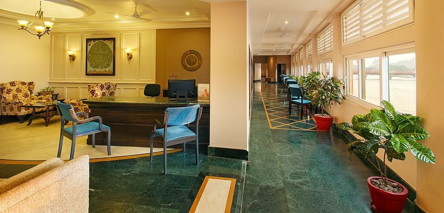 Reception The Ganga Lahari Hotel, hotel near haridwar railway station