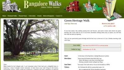 Bangalore walks - Green heritage walk, Lalbagh