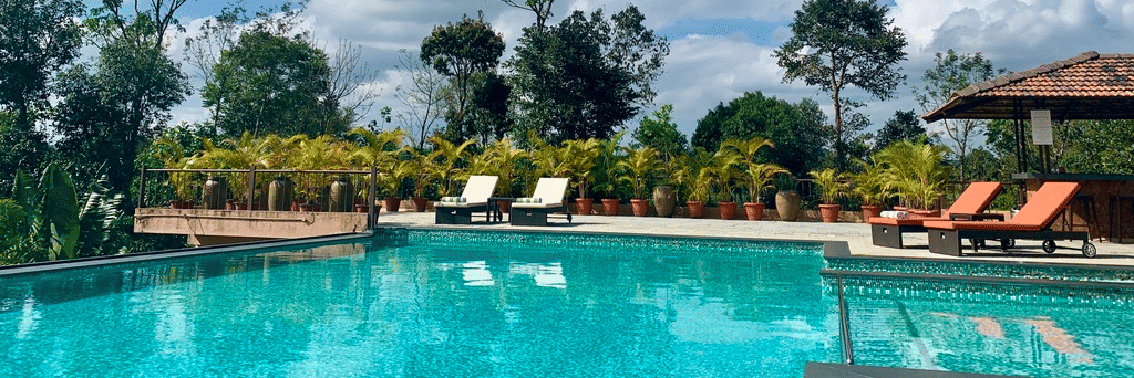 Machaan plantation resort outdoor swimming pool