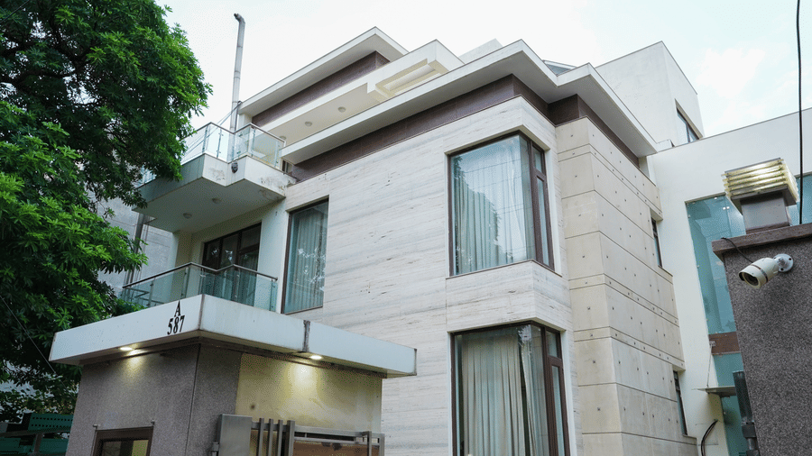 Facade of our hotel in Gurgaon 22