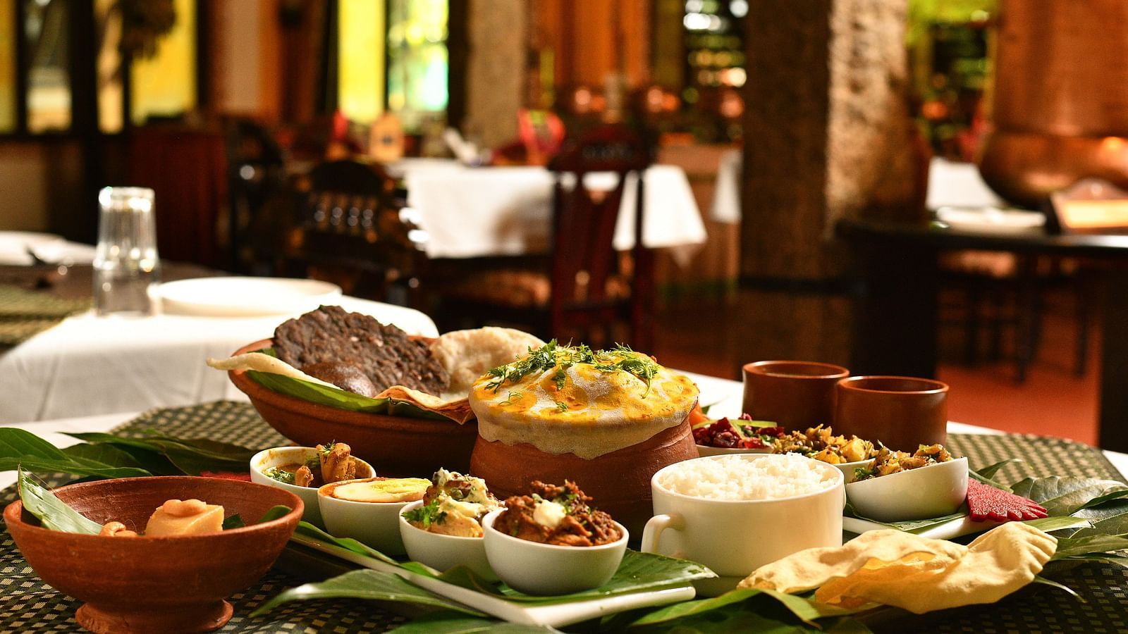 Multi cuisine dining at Hoysala Village Resort, Hassan