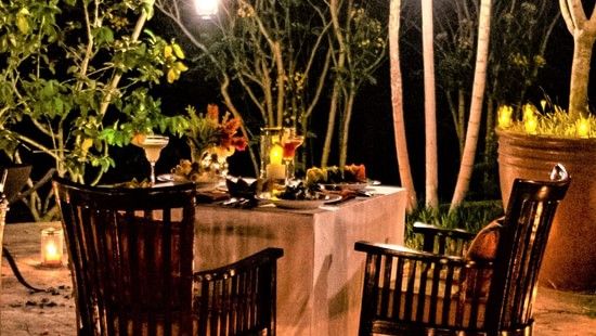 Romantic dining in Chikmagalur at our resort 