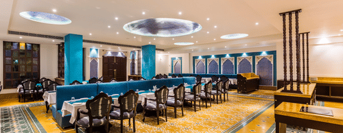 Restaurant Nosh at Sairafort Sarovar Portico Jaisalmer, best restaurant in Jaisalmer