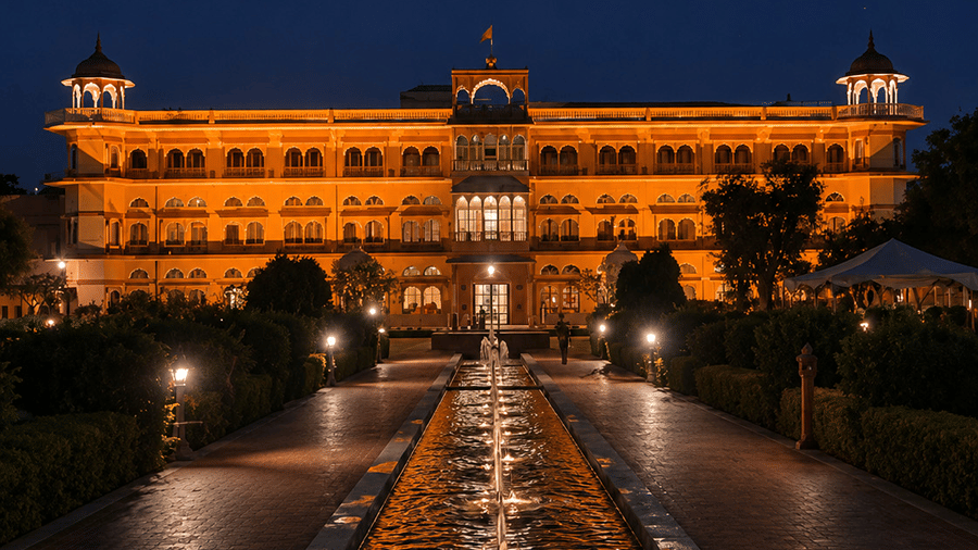 Umaid Palace - Facade-Night Shot