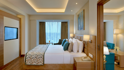 Suite Bedroom at Golden Sarovar Portico Amritsar