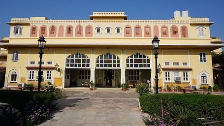 A facade image of Naila Bagh Palace