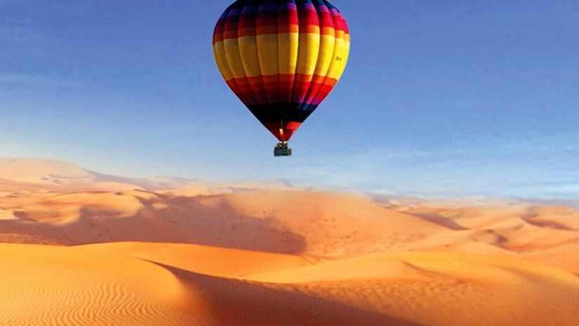hot air balloon ride in pushkar