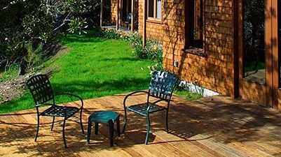 The exterior of a rustic resort with wooden siding - Brewery Gulch Inn & Spa