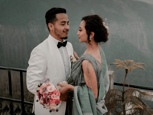 a banner for dream wedding in Cherrapunjee