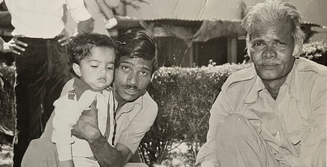 A black and white image of Luv Shekhawat at Jaipur