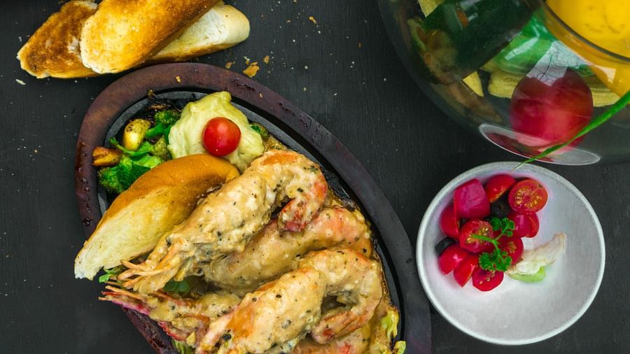 Roquefort Prawn Sizzler