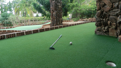 Fantasy Golf Resort Bangalore featuring golf course with a green background