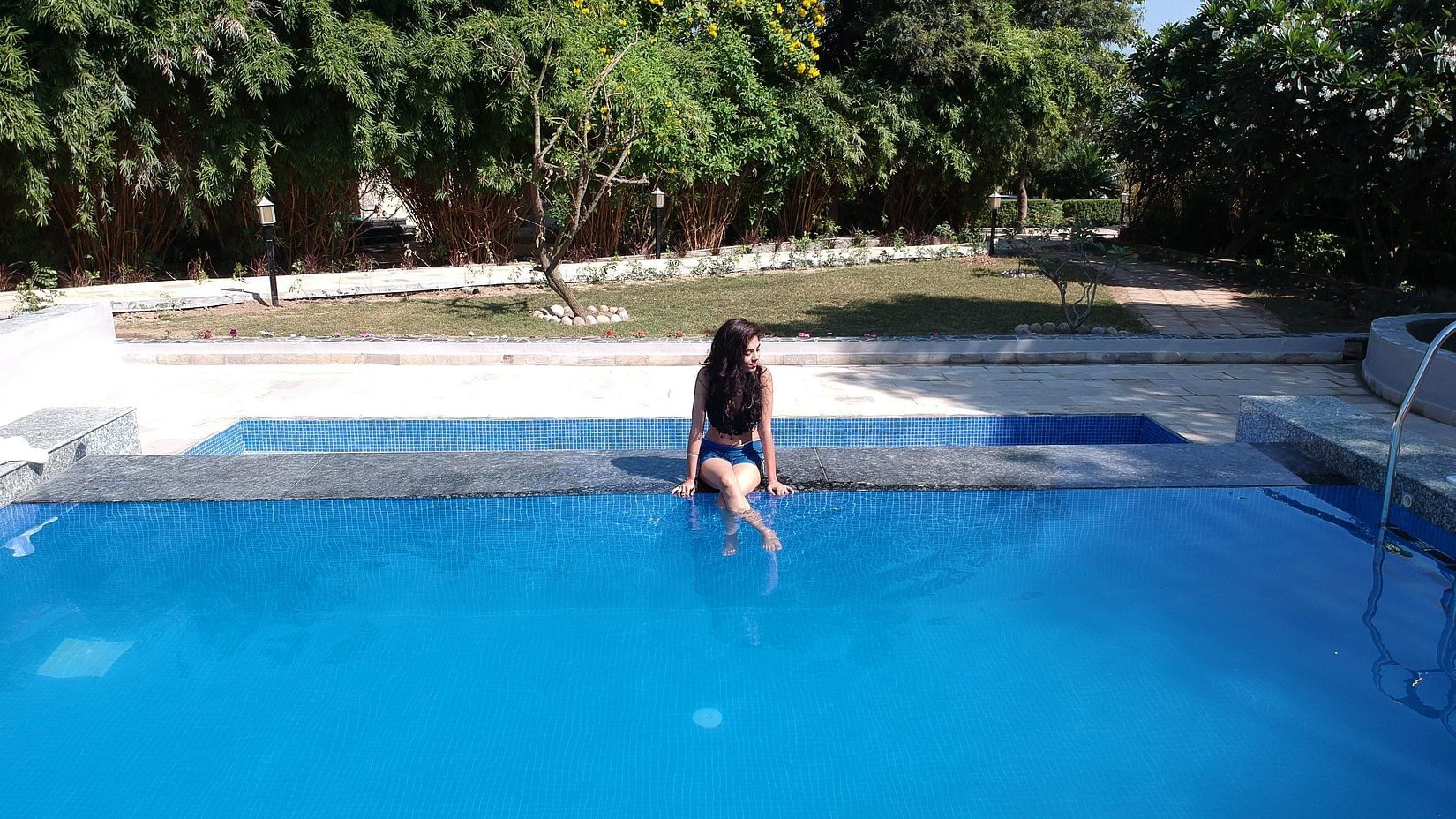 Swimming pool resort-The Golden Tusk, Jim Corbett