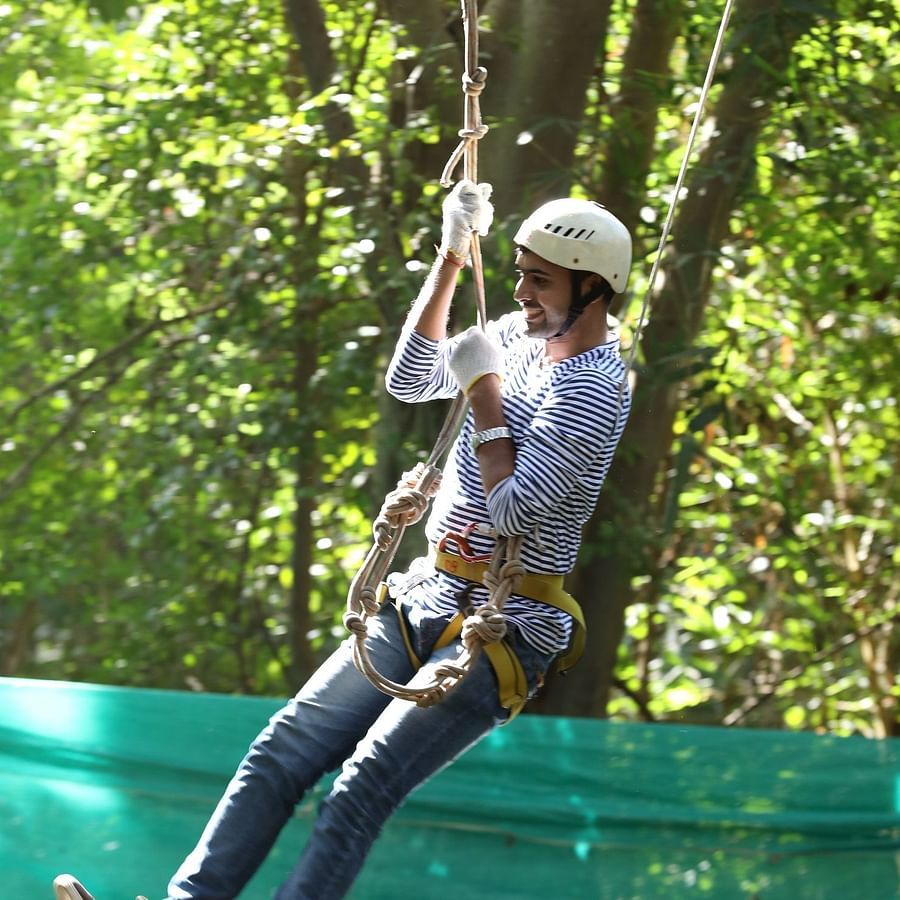 Tarzan Swing - Sajan - Exciting Tarzan Swing at Nature Trails Sajan, offering a thrilling outdoor experience.