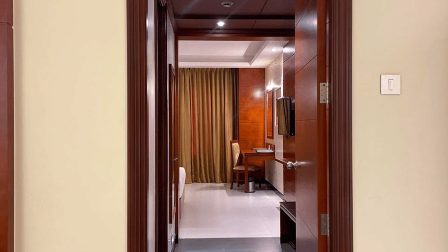 A room entrance with a passage leading into the room. | MM Legacy, Kanchipuram