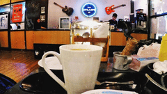 a book and a cup of coffee