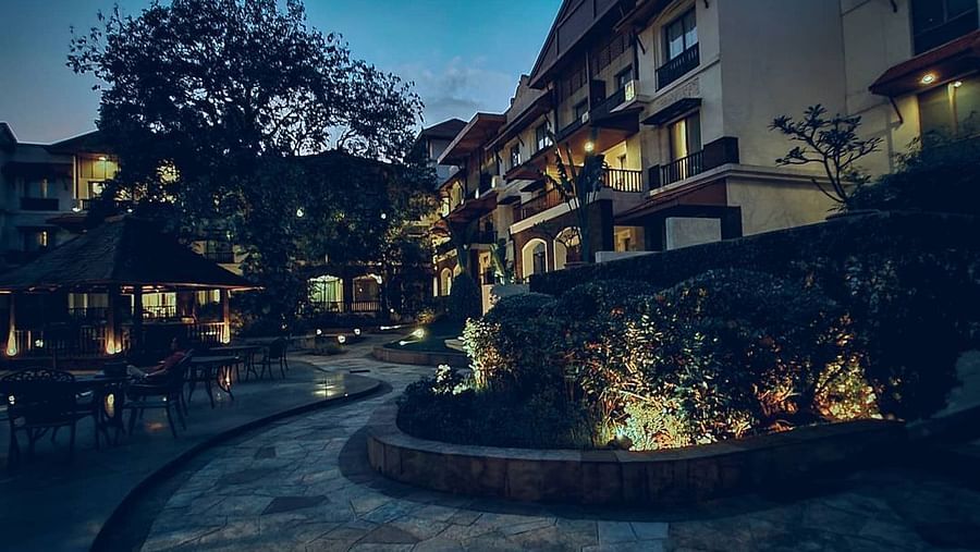 Resort facade night view - Rhythm Lonavala