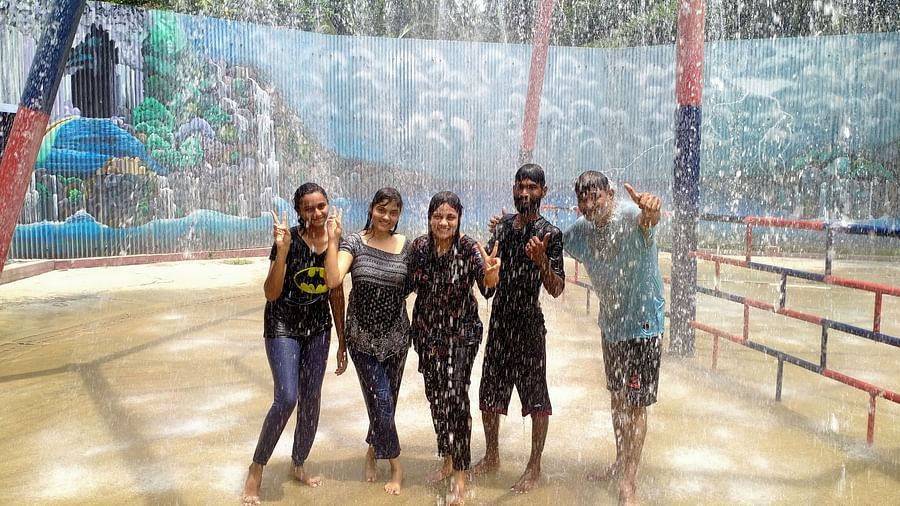 A group of people enjoying Thunder Rain - Black Thunder, Coimbatore