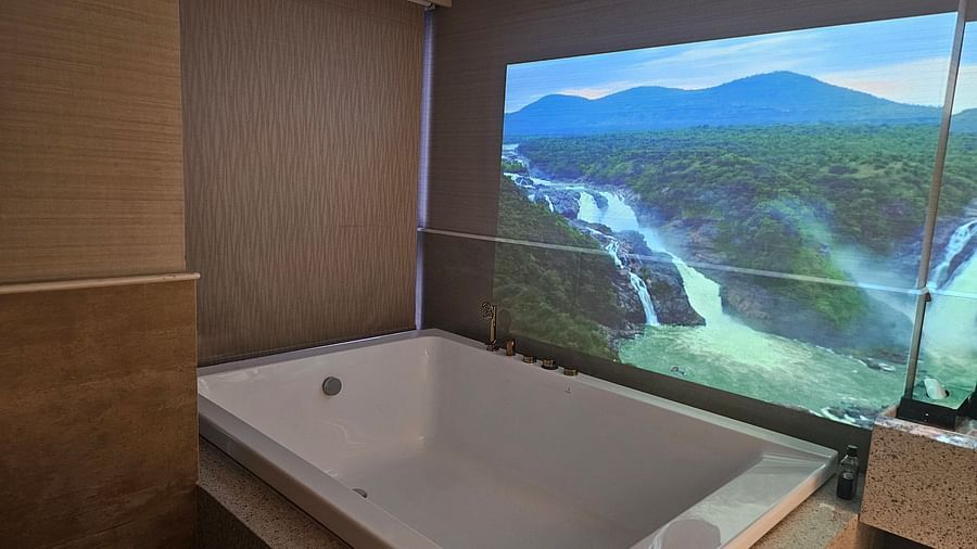 Bathtub Room with Movie Screening