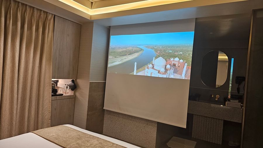 Movie Screening in Hotel Room