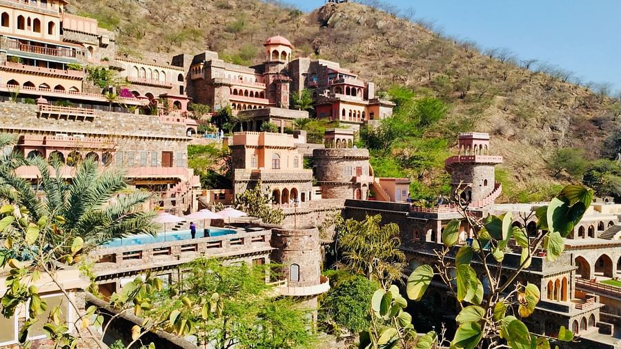 a fort with intricate architecture