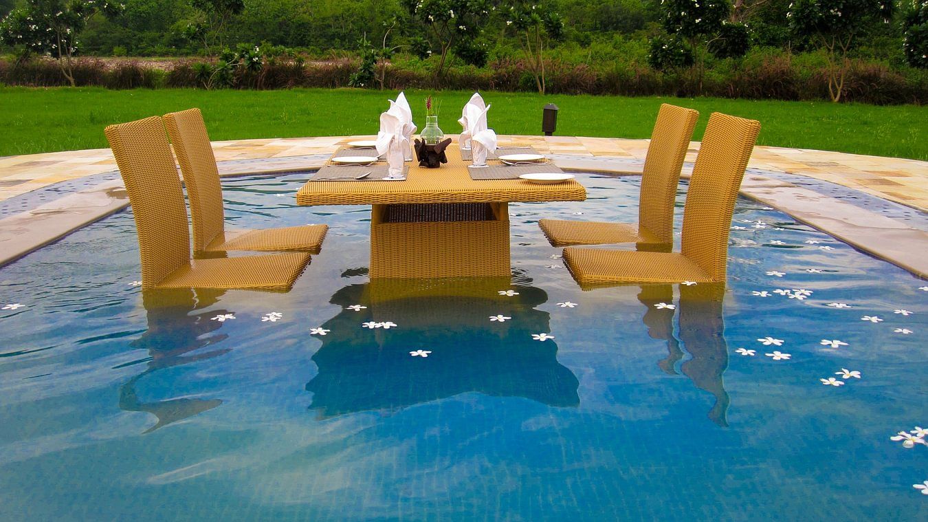 Water Dining venue- Golden Tusk Jim Corbett