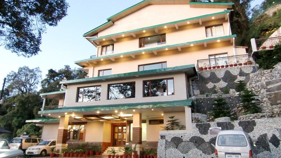 Facade of our hotel in Mussoorie, Hotel Madhuban Sarovar Portico, Mussoorie