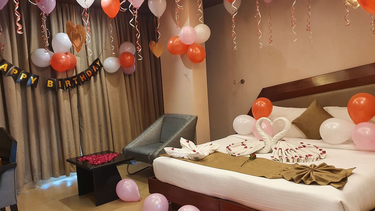 Decorated Hotel Room in Mumbai
