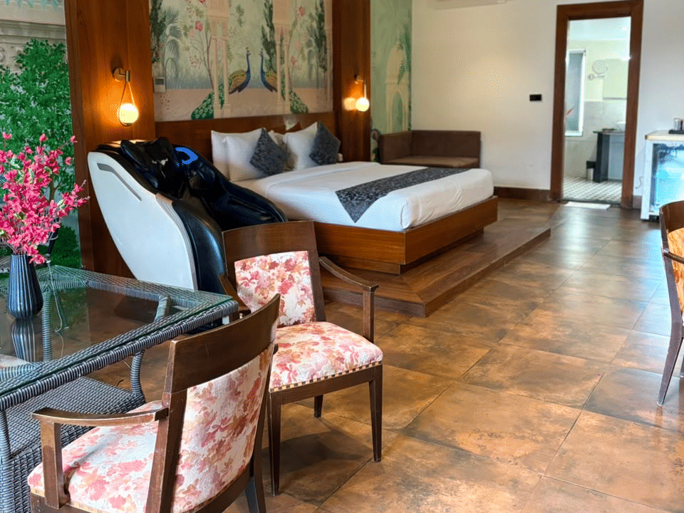 Skyline by Miraya, Emperor Suite, Dressing table and lounge chairs beside the bed