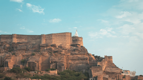 view of a bustling city 