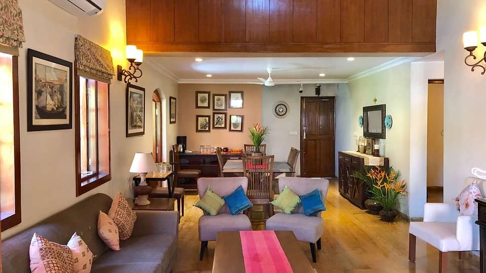 Living Area- The Bungalows Light House Goa 2
