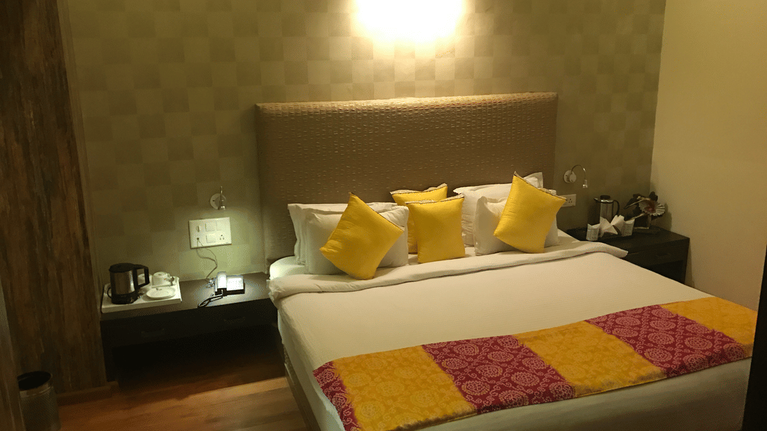 Suite Room with separate living area, a spacious family suite in Bhilwara at The Palm Resort