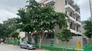 hotel facade view from the side - The Shacon, Noida