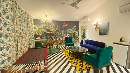 couches and other furniture in one of our villas in Gurgaon