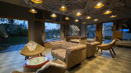 Courtyard Coffee Shop in Puri