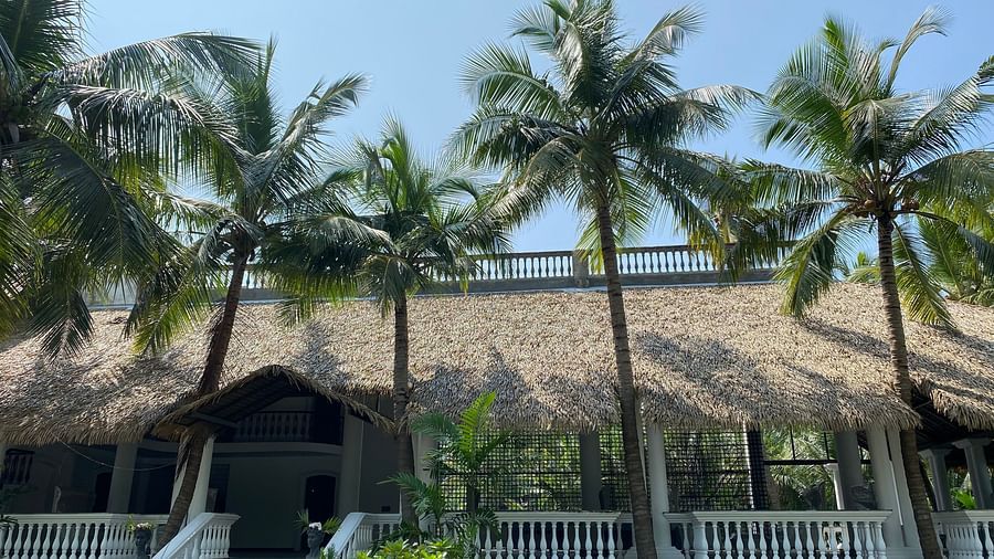 Entrance of the resort Facade