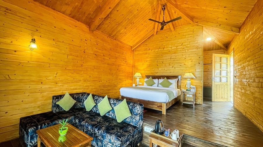 Sea Vew Villa interior and lounge- Lotus Eco Resort Konark 