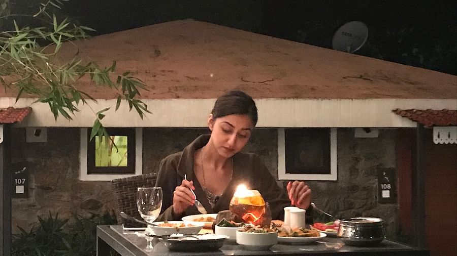 Candle light dinner at Lulung Aranya Nivas